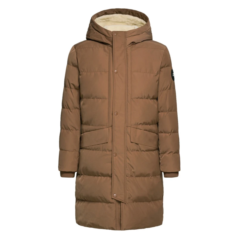 SEMIR Для мужчин стеганая пальто с капюшоном застежкой молнией и пуховое