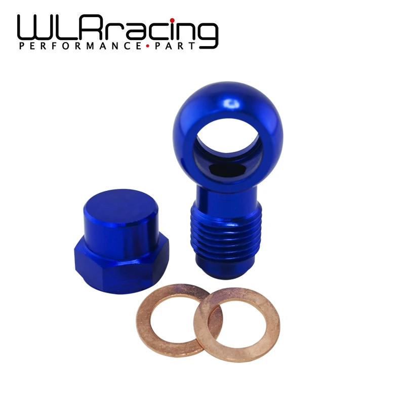 WLR RACING алюминиевый синий 044 топливный насос AN6 до 12 5 мм розетка Banjo адаптер фитинг +