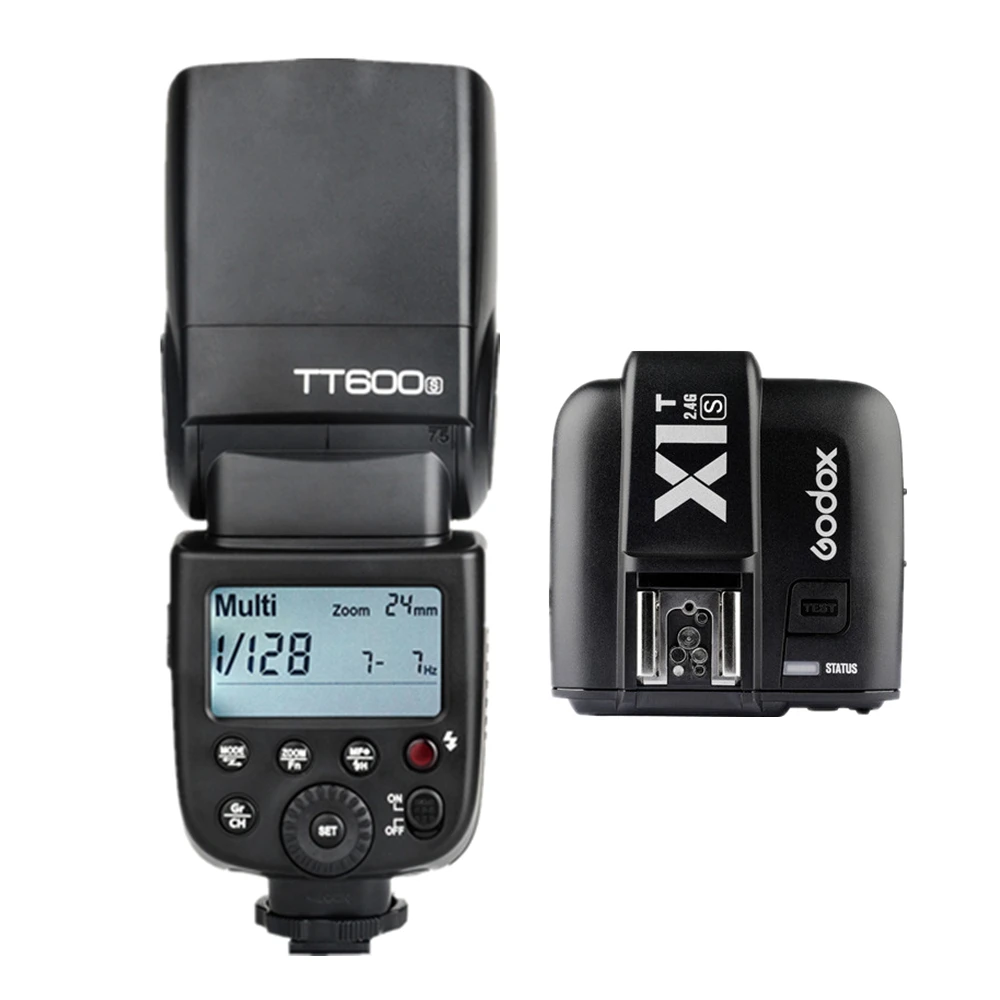 Беспроводная система Godox TT600S 2 4G Высокоскоростная синхронизация GN60/1/8000 с/0 1 ~ 6 с