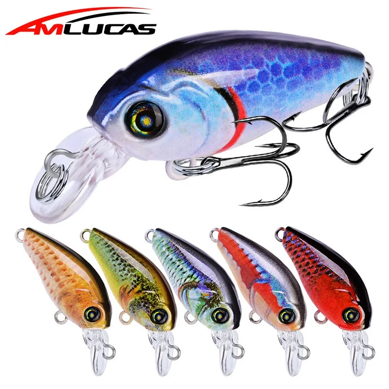 Amlucas 47 мм 4g Crankbait Leurre рыболовная приманка искусственная жесткая наживка
