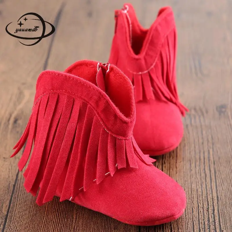 Ботинки Yauamdb для новорожденных девочек 0-1 лет весна-осень однотонные ботинки с