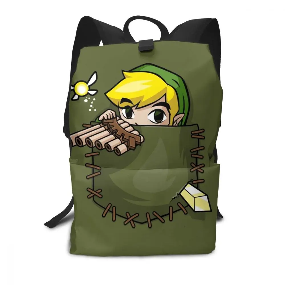 Zelda рюкзак Im не рюкзаки Zelda Подростковая Высококачественная сумка многофункциональный, туристический тренд мужские и женские сумки с принтом - Цвет: Pocket Link