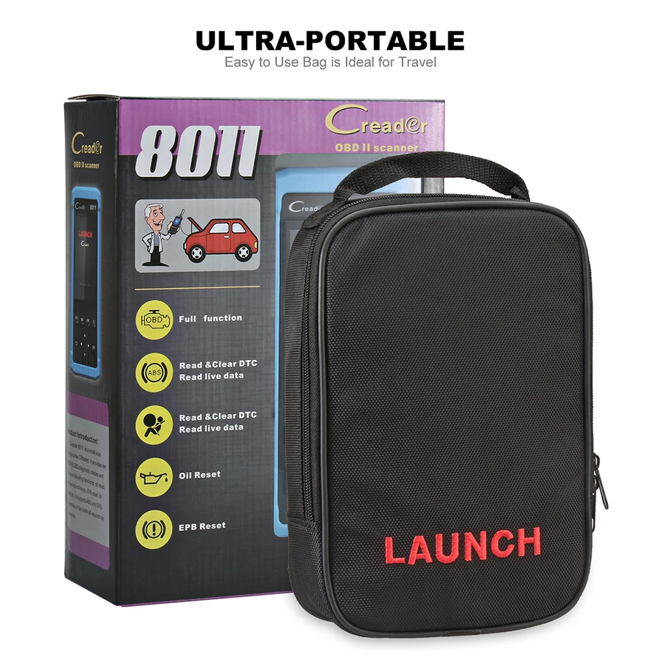 Диагностический инструмент LAUNCH Creader 8011 OBD2/eobd автоматический сканер подушка