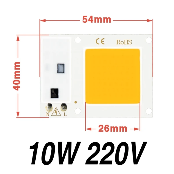 10W 220V Светодиодный COB чип для выращивания полный спектр Фито лампа AC220V 10 Вт 20 Вт 30 Вт 50 вт DIY Fitolamp для комнатных растений рассады Цветок светильник для роста - Испускаемый цвет: 10W 220V