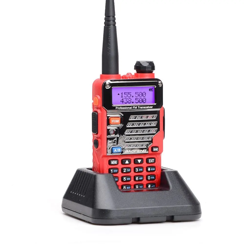 10x Baofeng UV5RA dual band двусторонней радиолюбителей УФ 5RA УКВ рации pofung UV красный ручной