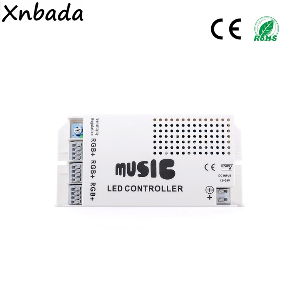RGB Music Led Controller With 24Keys Wireless IR Remote For 5050 2835 Strip Light DC12-24V | Лампы и освещение