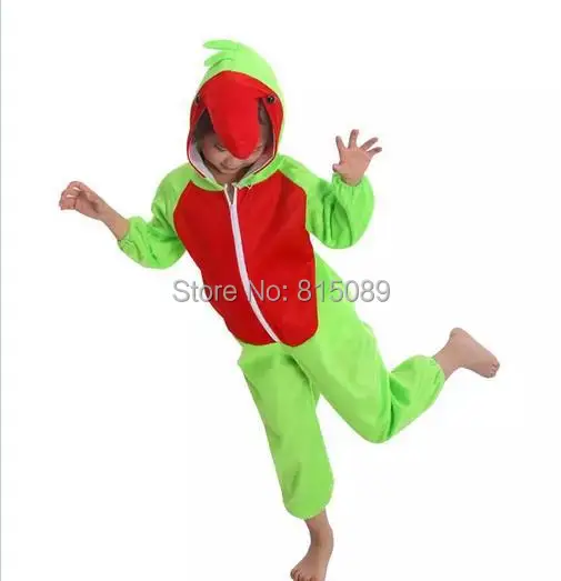 Попугай из мультфильма Хеллоуин Костюм kid Одежда косплей животное выполнять