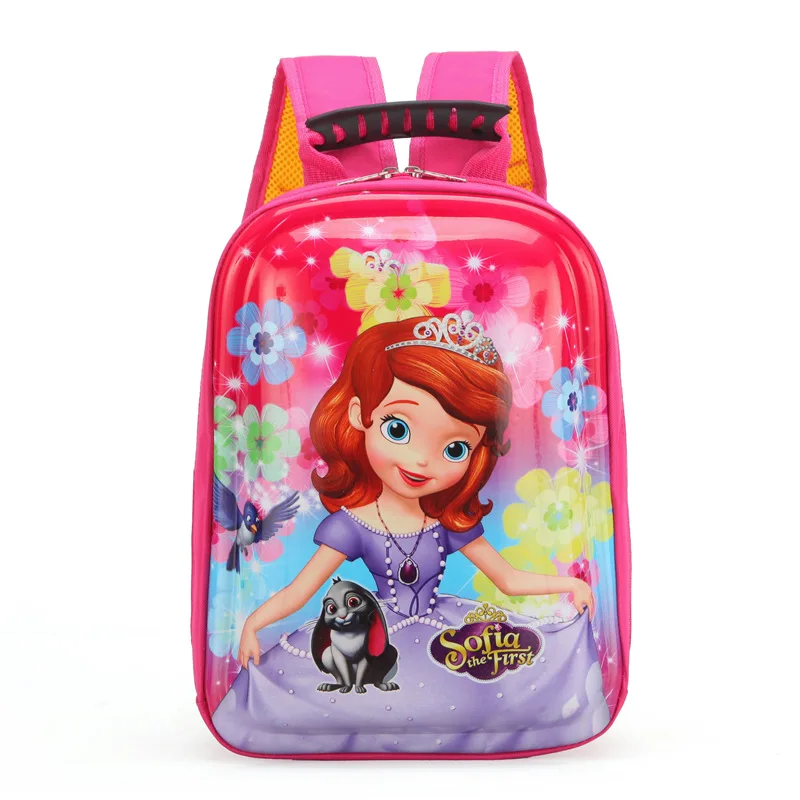 Disney Мультфильм Принцесса Замороженные Детская сумка для школы и детского сада мальчиков и девочек Милая Детская сумка оболочки София анимированный рюкзак - Цвет: 2