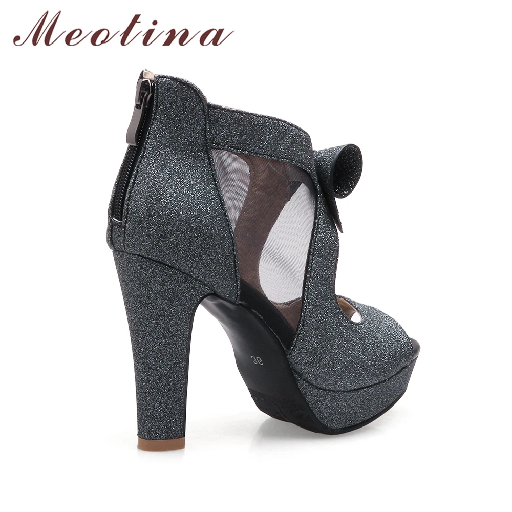 Meotina/Женская обувь на платформе с высоким каблуком туфли лодочки открытым носком