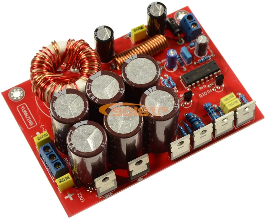 Усилитель напряжения на выходе 180 Вт постоянный ток 12 В один положительный