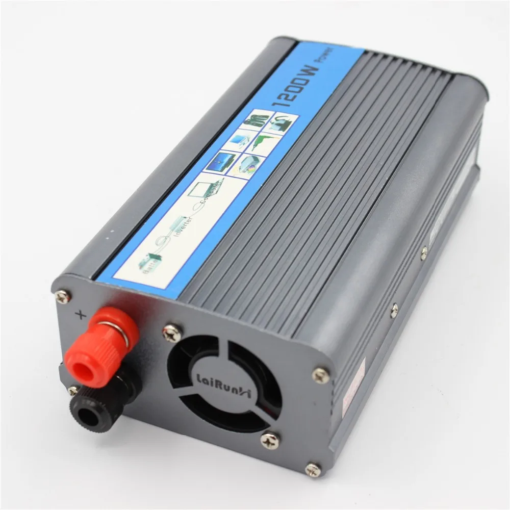 Автомобильный инвертор модифицированный синусоидальный 1200 Вт 12 В/24 в пост. Тока