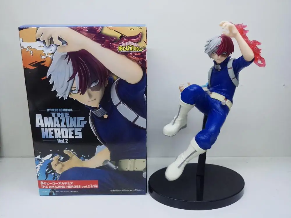 Аниме фигурки 19 см мой герой академии в удивительные герои Vol.3 Bakugou Katsuki Todoroki шото