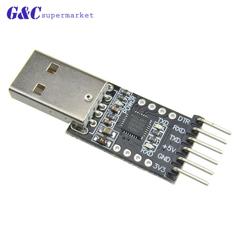1 шт. красный или черный модуль USB 2 0 в TTL UART CP2102 последовательный преобразователь
