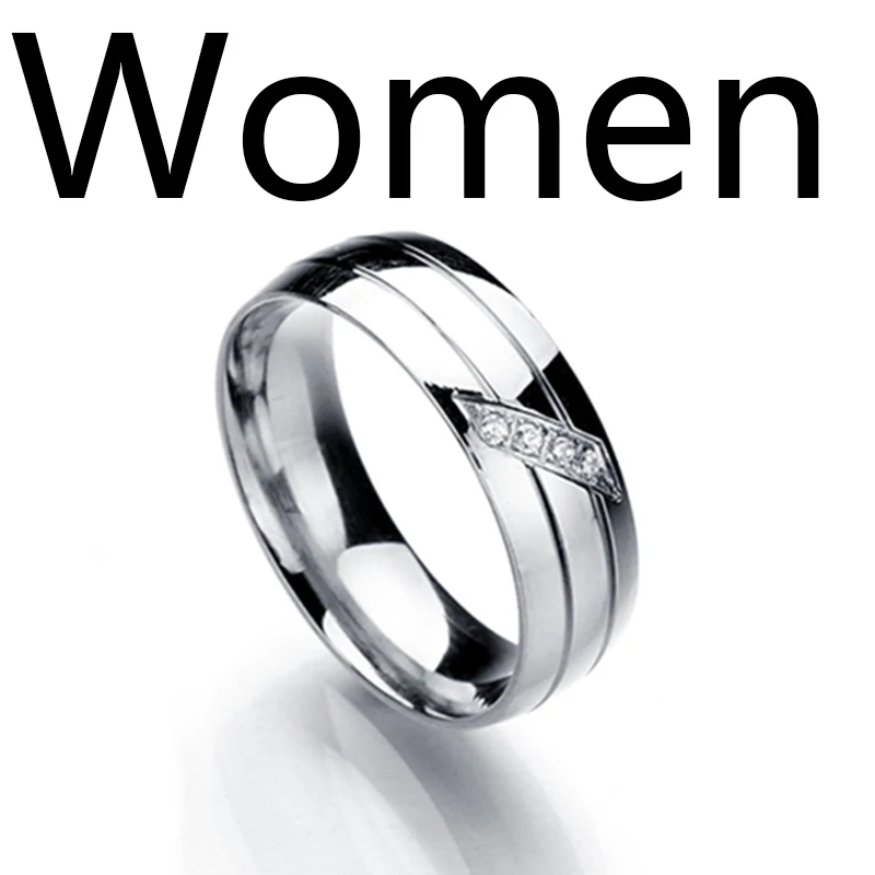 ELSEMODE высокого качества Блестящие Обручальные кольца с кубическим цирконием для