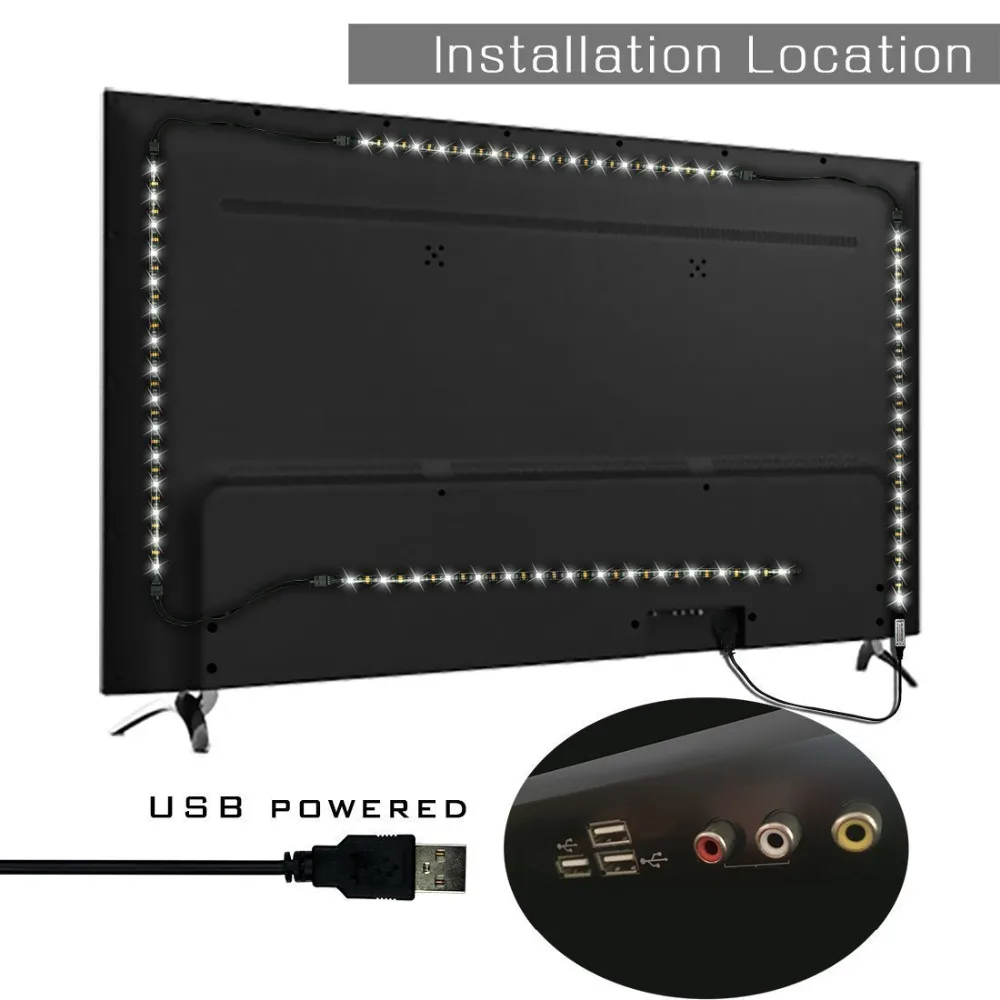 ТВ USB Подсветка свет комплект компьютер RGB светодиодный газа мини набор