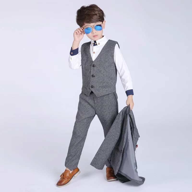 3 шт./комплект блейзер и брюки для мальчиков |