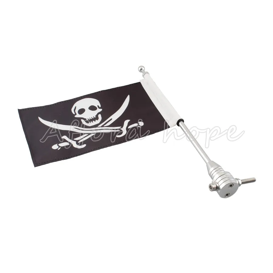 Хромированная Подставка с изображением лица черепа для мотоцикла или велосипеда