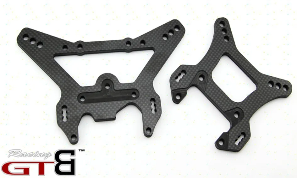 

LT 5T 6.0mm Front & Rear Carbon Graphite Shock Stand Set
