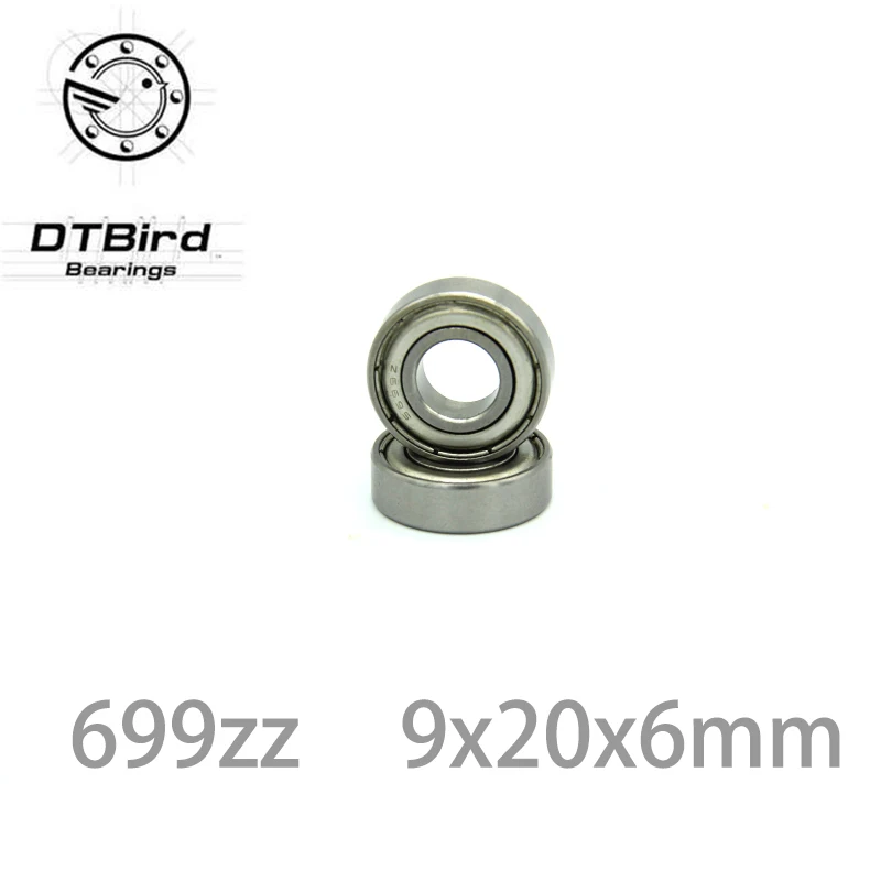 ABEC-1 10 шт. 699ZZ 699 ZZ 9x20x6 мм Мини шариковый Подшипник Миниатюрный подшипник с глубоким