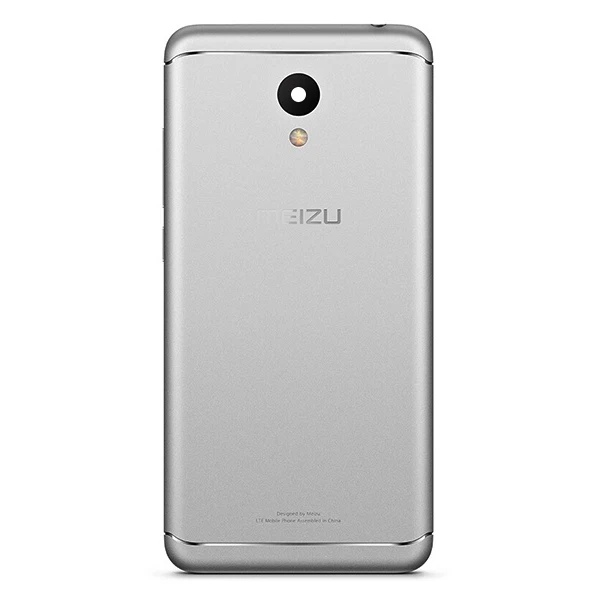 Meizu M6 Mini 5,2 официальный металлический чехол для Meizu M6 mini Задняя крышка батареи Корпус Запасные части - Цвет: Серебристый