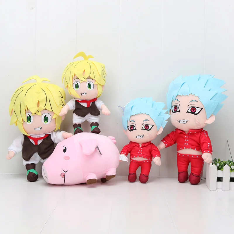 Anime The Seven Deadly Plush Toy Sins Meliodas Elizabeth Liones Nanatsu no Taizai Wrath Stuffed toys plush doll