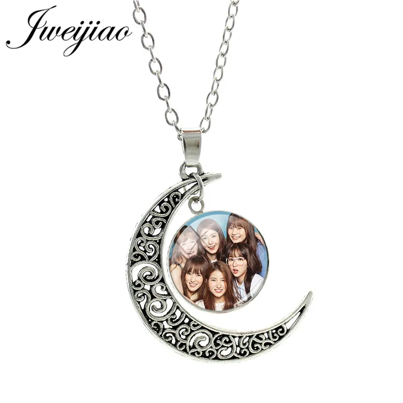 JWEIJIAO Kpop Gfriend ожерелье s певец Gfriend альбом стекло кабошон фото купол ожерелье для поклонников ювелирные изделия подарок GF67