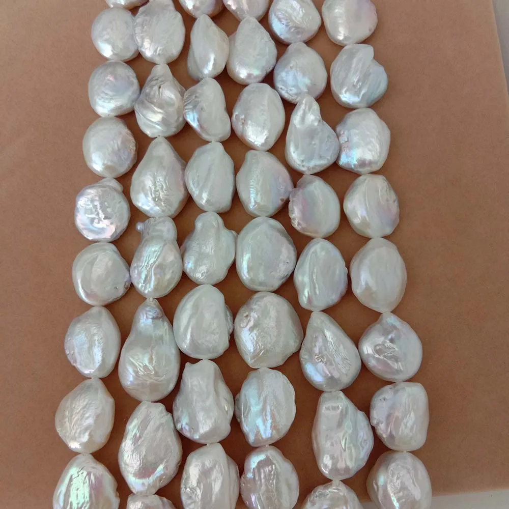 pearl beads, Nature freshwater loose pearl with baroque shape, BIG BAROQUE shape pearl,16-19 mm big keshi pearl