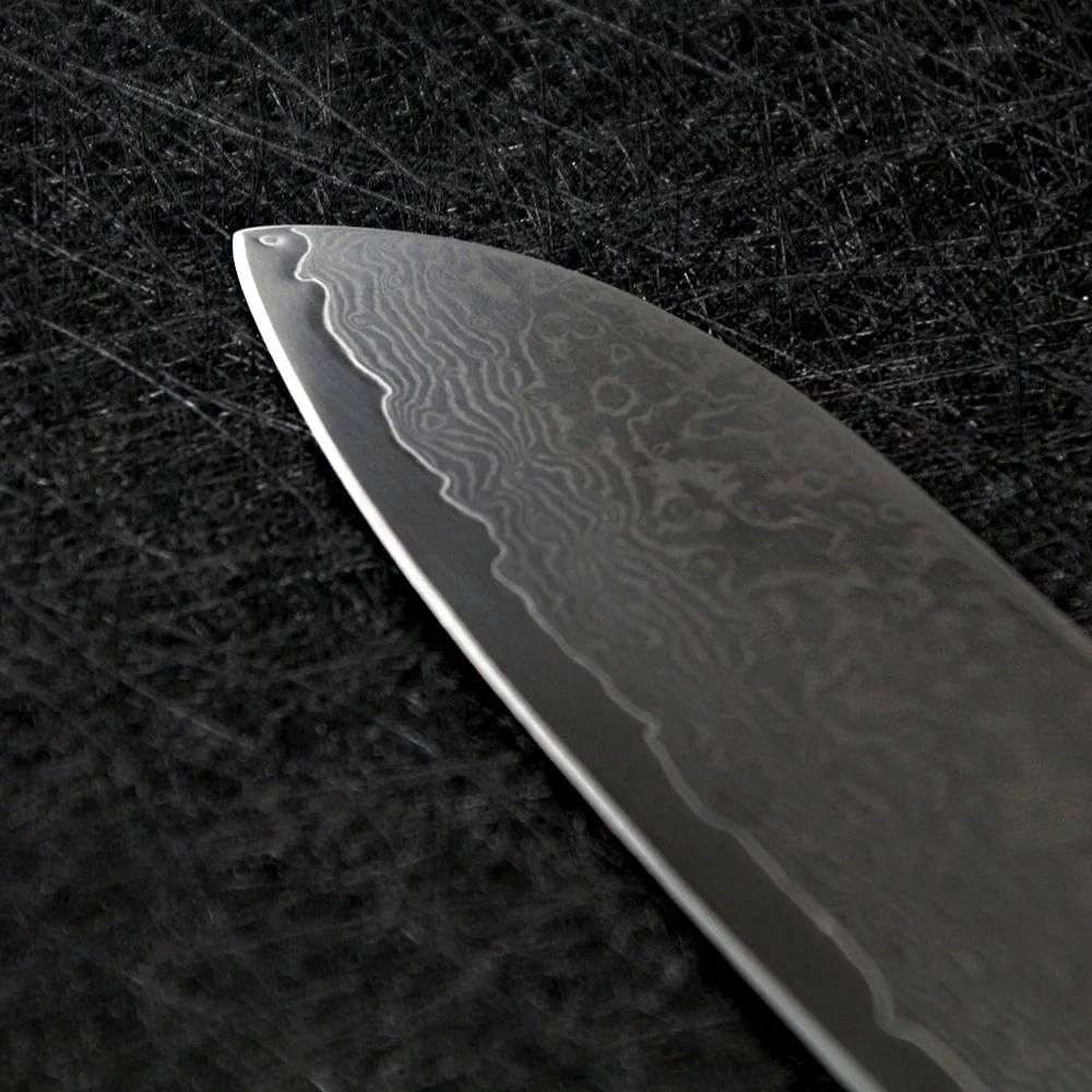 Sunnecko Высококачественный 7 дюймовый нож Santoku дамасский кухонный шеф повара