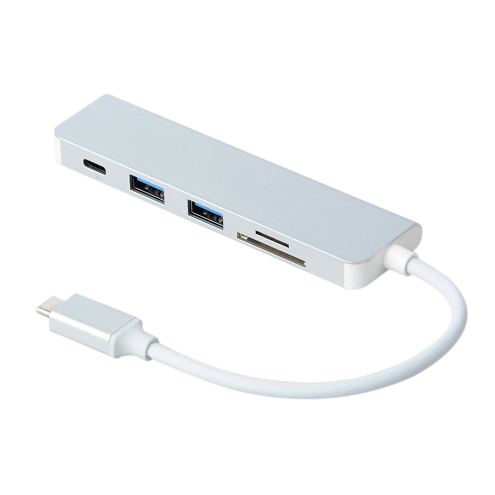 USB 3 0 концентратор для Macbook Pro type C концентраторы 5 в 1 многопортовый адаптер
