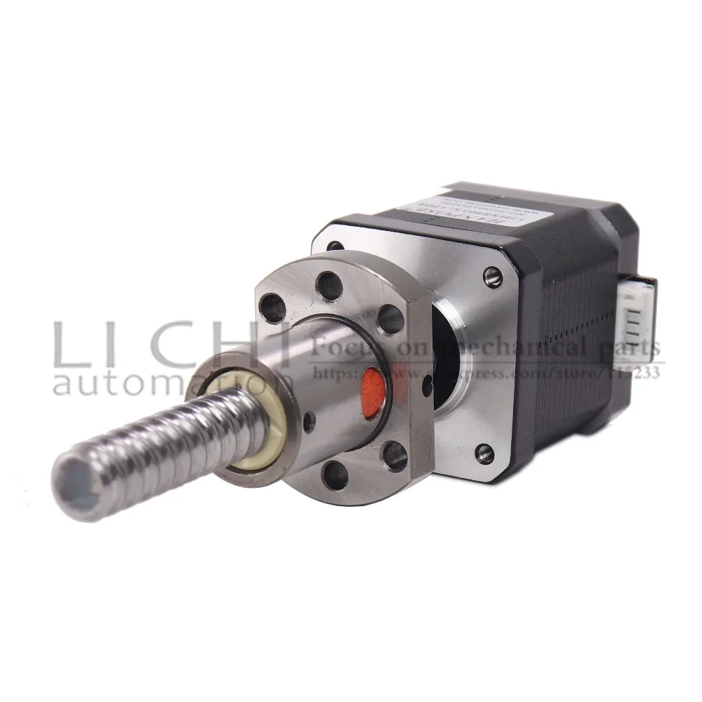 17hs8401s 48 мм 1.8A шаговый двигатель с шариковым винтом sfu1204 nema17 42 для гравировального