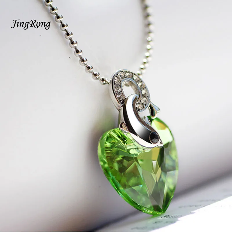 2017 JingRong Марка Цепи Ожерелье Мода Crystal Женские Аксессуары Одежды Шины AAA Циркон