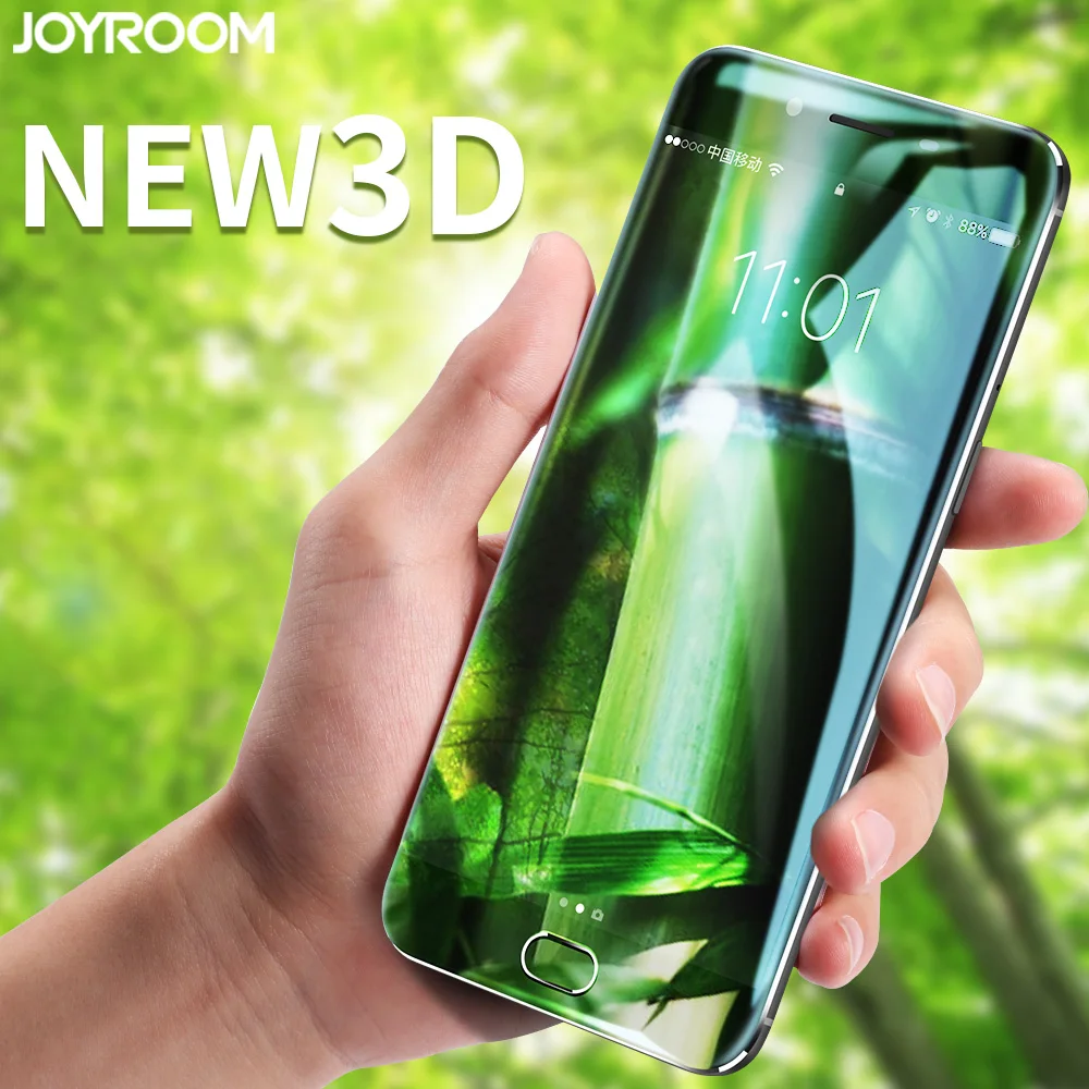 Joyroom Новый 3D Full Экран анти отпечаток пальца закаленное Стекло для iPhone 7 Plus |