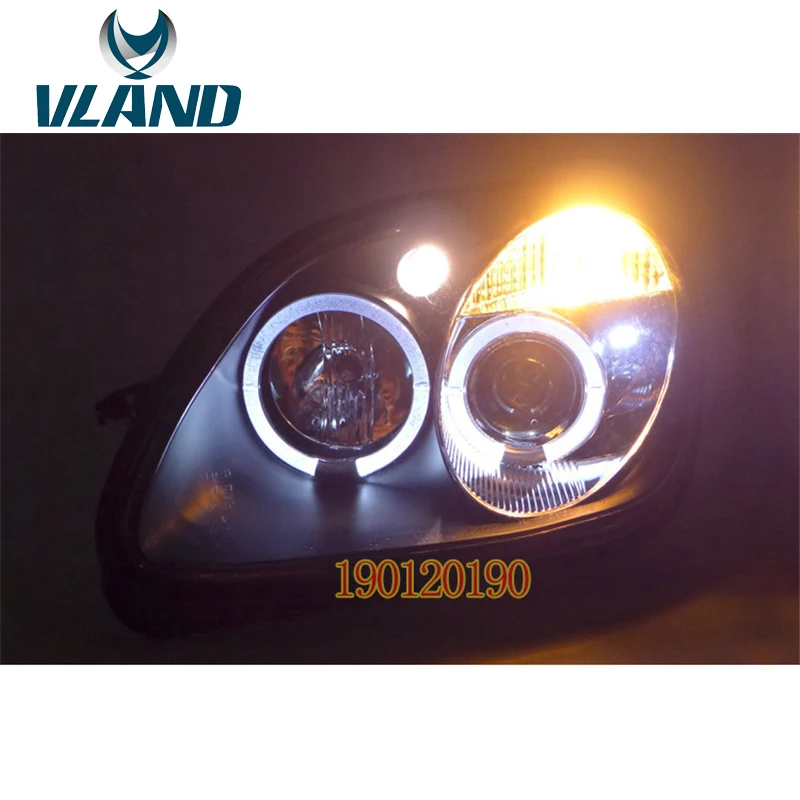 VLAND завод для автомобильных фар для R170 головной светильник 1996-2004 SLK200 SLK230 SLK320 светодиодный головной светильник ксеноновый Лен с DRL Plug And Play