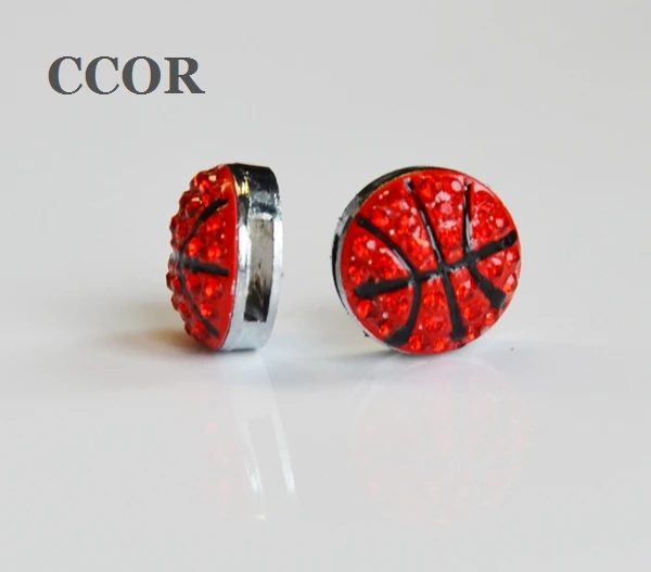 CCOR 5 шт. DIY Аксессуары 8 мм отверстие Стразы 15 * баскетбольная горка Подвески Бусины
