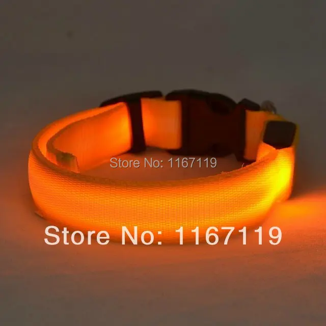 Wholesale 2pcs/lot Hot sale Safety LED Dog Flashing Collar 8 colour 4size | Дом и сад