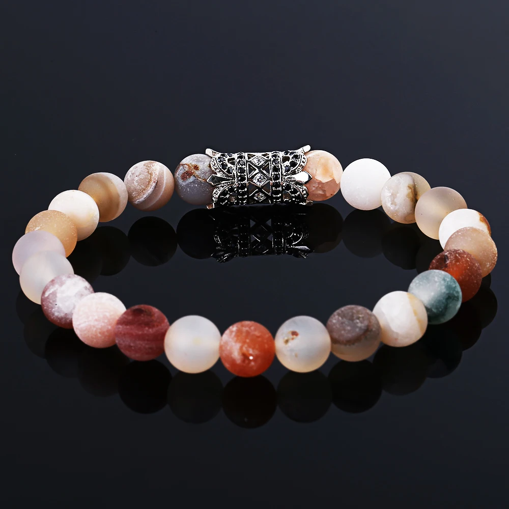 Trendy Popular Fashion Bracelets Bangles Classic Colorized Natural Lava Stones Charm Bead Bracelet Men Women Yoga Jewelry | Украшения и