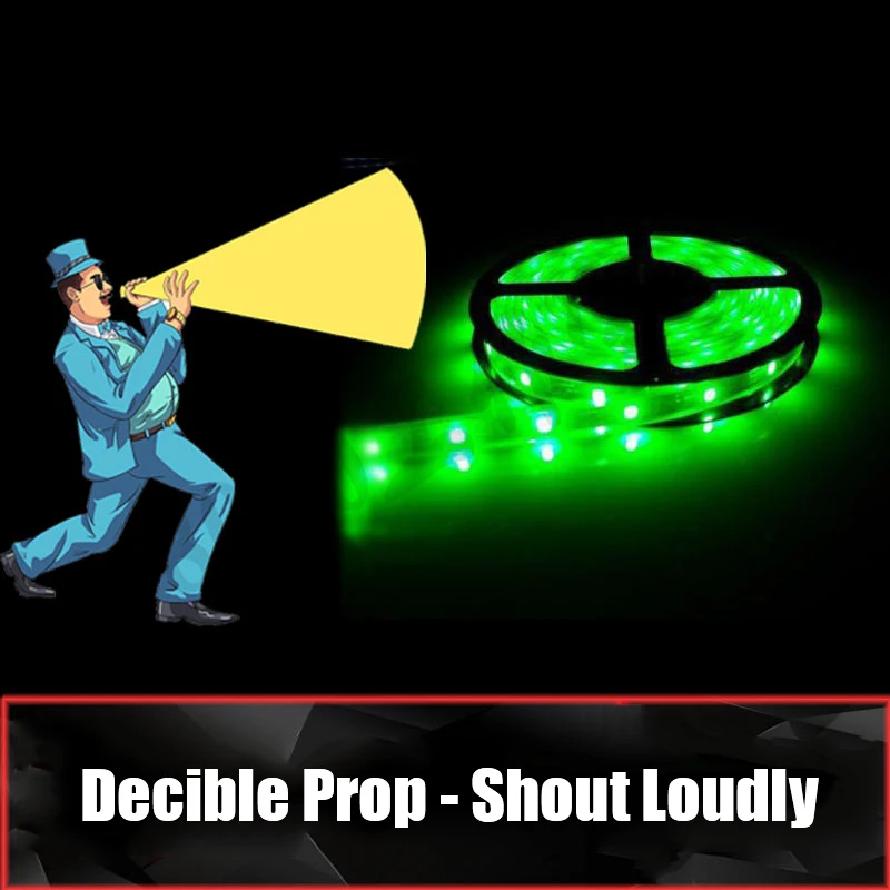 

Escape Room the Game Props Decibel Prop Keep Shouting to Light up the Belt to Unlock 12V Magnet Lock for Exit Game Owner