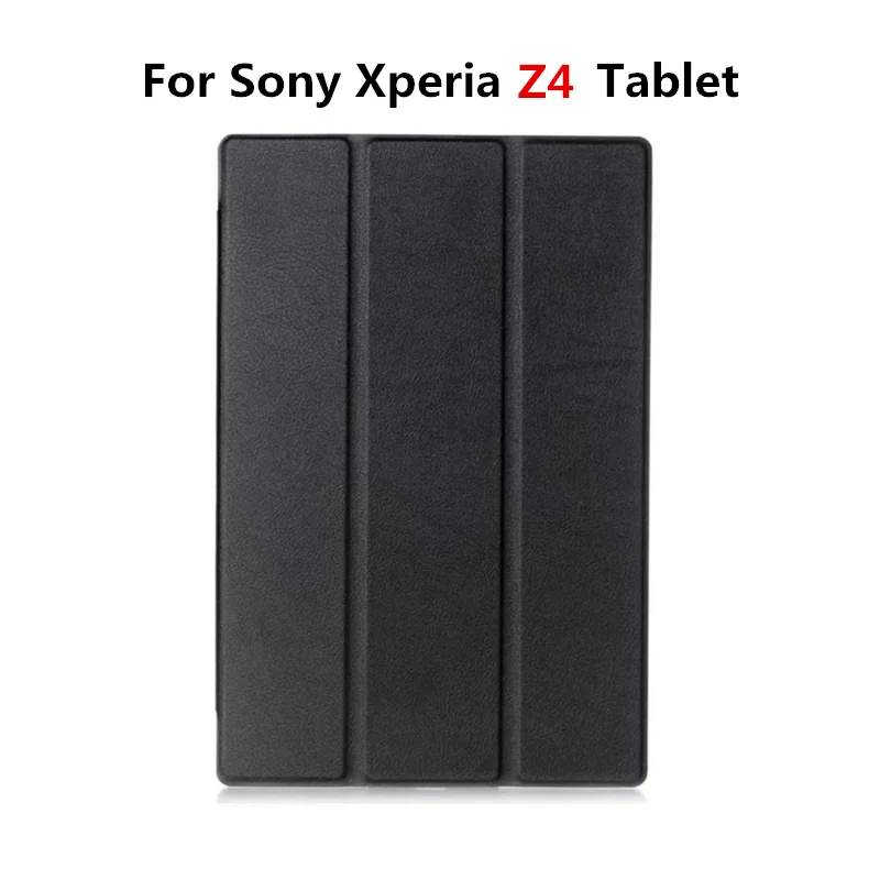 Black For Z4 Кожаный защитный чехол-книжка с подставкой для sony Xperia Z3, чехол для планшета sony Xperia Z3 Z2 Z4, чехол для планшета - Цвет: Black For Z4