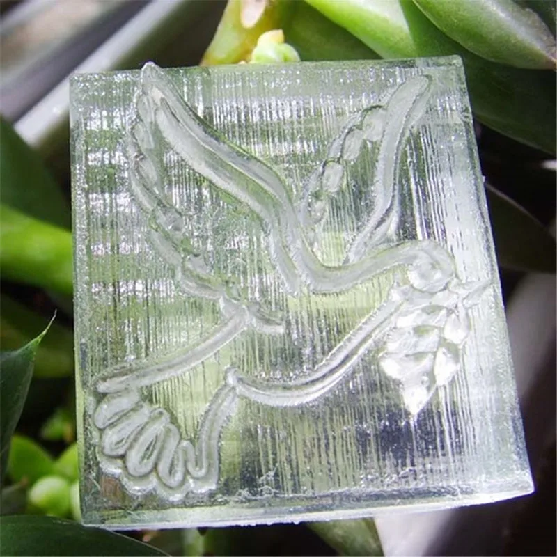 Бесплатная доставка 34*31 мм DIY Craft Голубь Дизайн Смола Мыло Stamp домашний