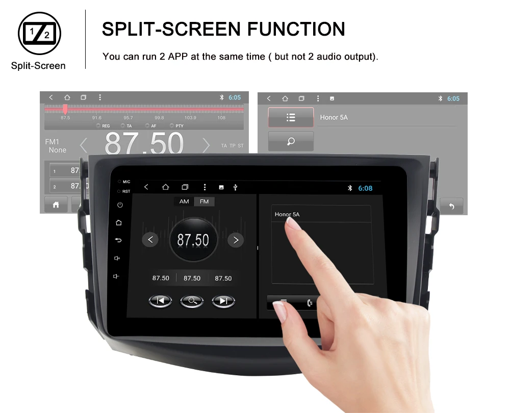 AUTOTOP 2 Din Android RAV4 автомобильный DVD мультимедиа RAV 4 Android 8,1 автомобильный dvd-плеер для Toyota RAV4 2007-2011 gps Радио Навигация