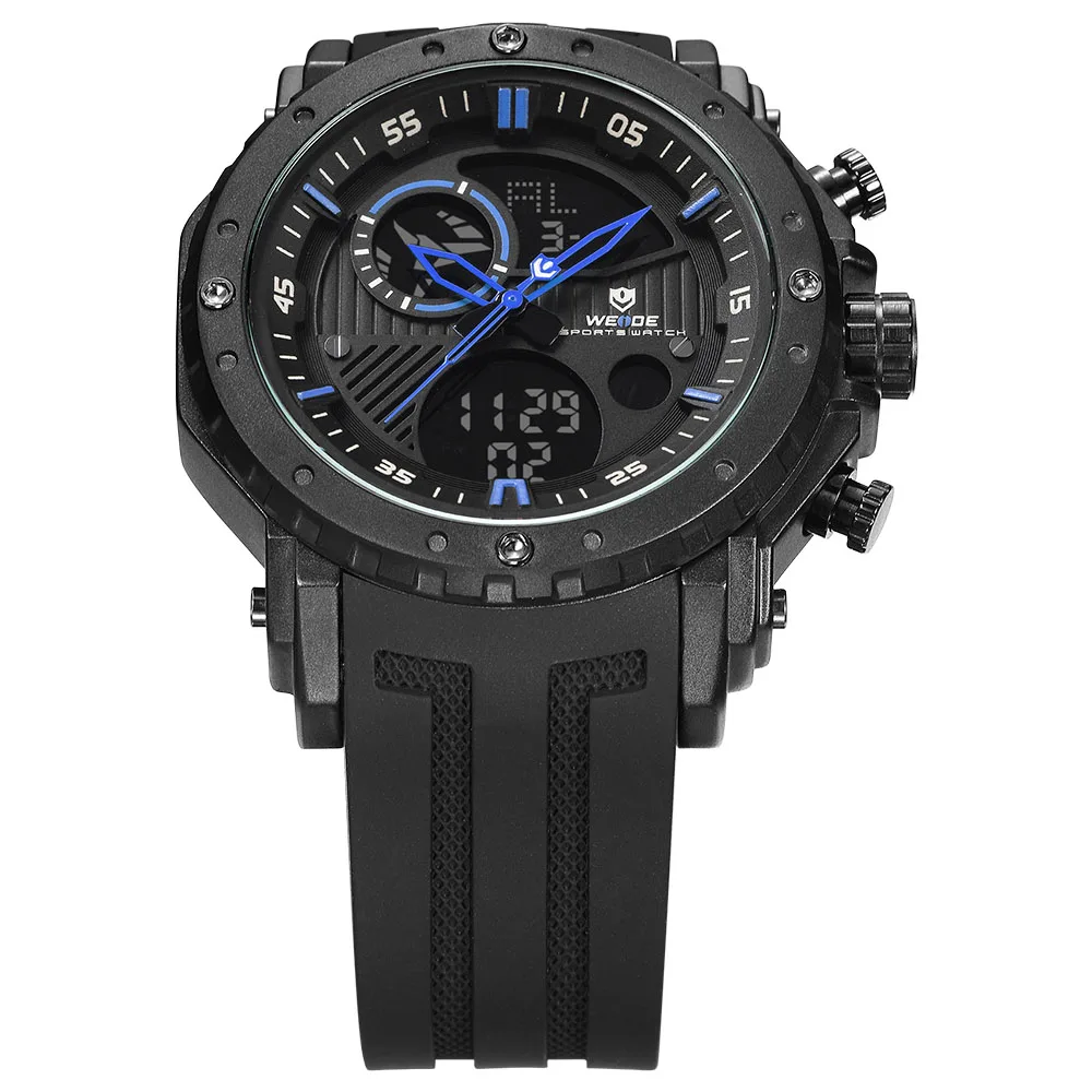 WEIDE часы для мужчин Роскошные Saat мужские спортивные силиконовые аналоговые