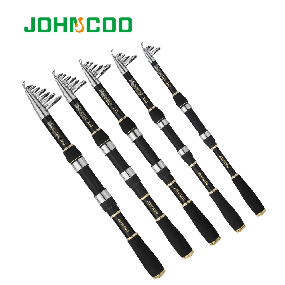 Телескопическая удочка JOHNCOO 1 8 м 2 4 7 3 0 спиннинговая Удочка из углеродного волокна
