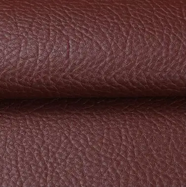 Dark Brown 100*138 см личи синтетическая искусственная кожа ткань искусственная кожа ткани DIY сумки Диван украшения Швейные материалы Однотонная искусственная искусственная кожа Ткань для шитья DIY Сумка Обувь Материал - Цвет: Dark Brown
