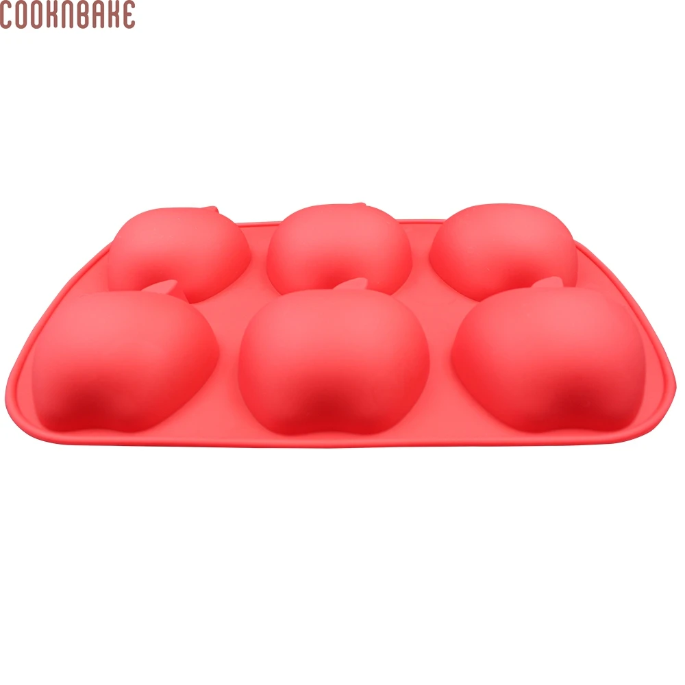 Силиконовая форма для выпечки пуддинг шоколадное желе COOKNBAKE 6 отверстий