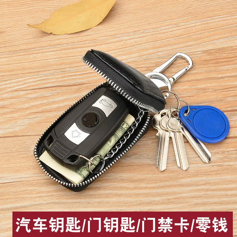 Кошельки для ключей из натуральной кожи мужчин и женщин органайзер от дома