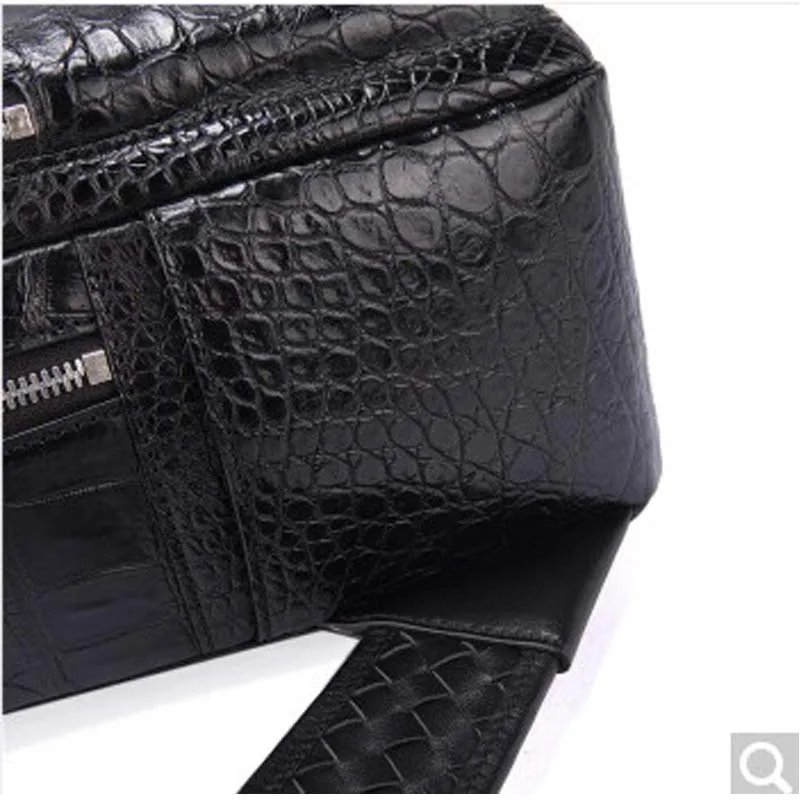 Рюкзак weitasi из кожи крокодила для мужчин и женщин модный вместительный рюкзак