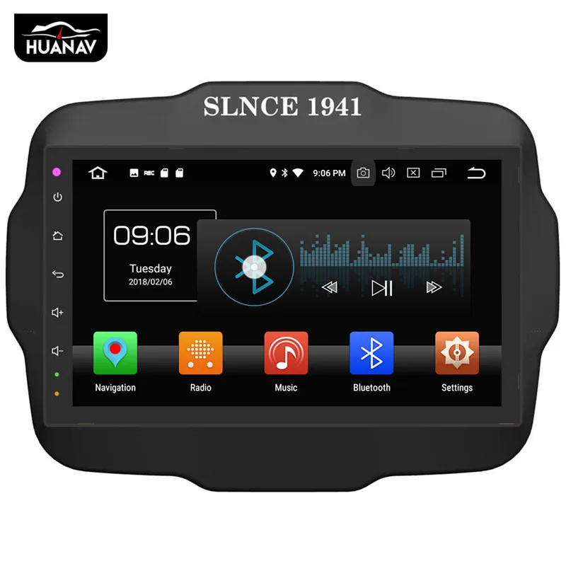 Автомобильный DVD плеер HUANVA Android 8 0 GPS навигация для Jeep Renegade 2016 2017 2018 2019