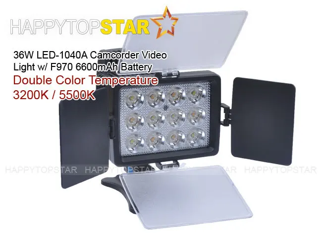 1040A 3200 K-5400 K LED фото свет для JVC Panasonic Pentax SANYO Canon Nikon литий-ионный аккумулятор и
