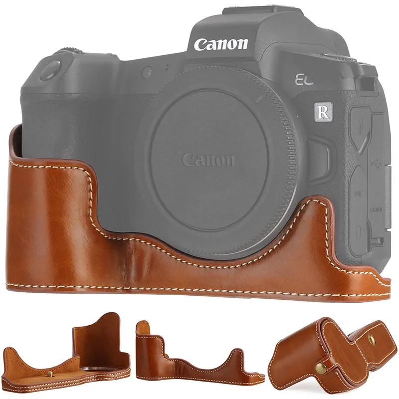 Чехол Ableto из искусственной кожи на половину тела Набор чехлов для CANON EOS R EOSR сумка