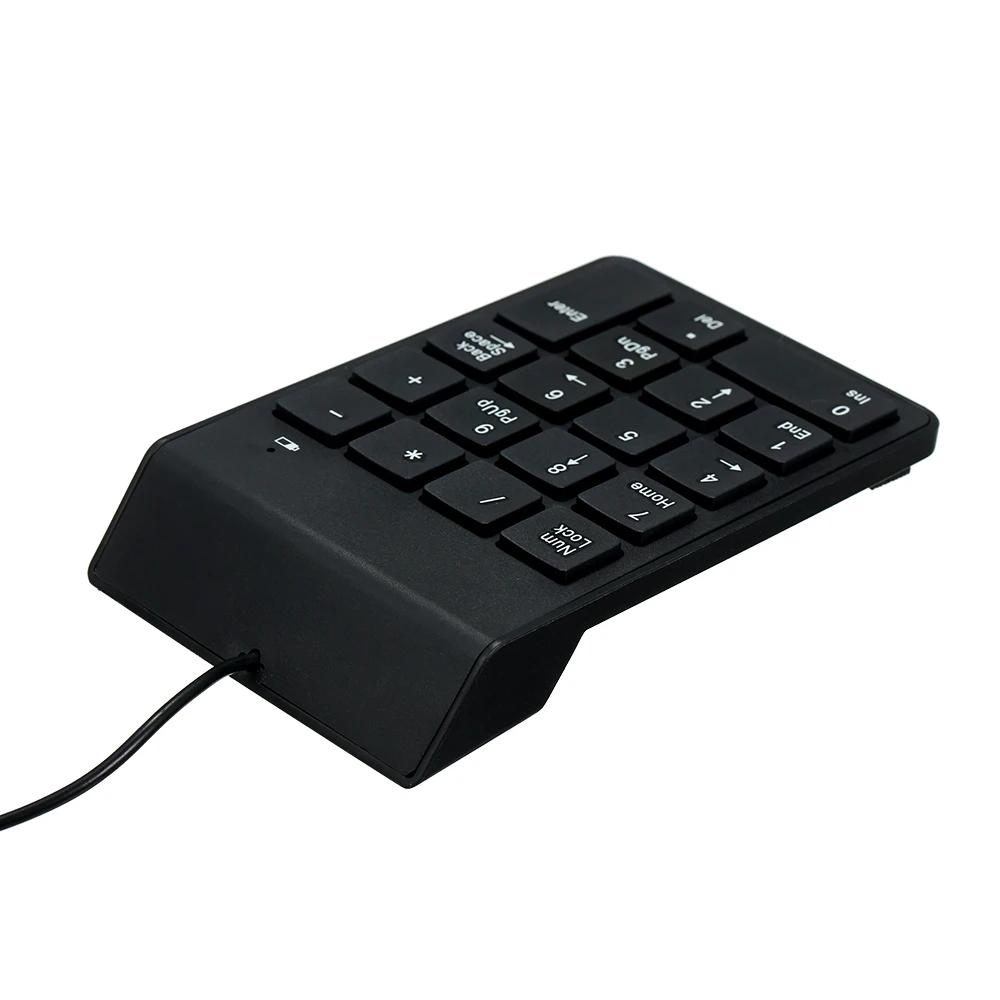 18 клавиш Модная низкая шум мини цифровая клавиатура водонепроницаемая USB Проводная цифровая клавиатура номер клавиатуры для ноутбук Laptop персональный компьютер